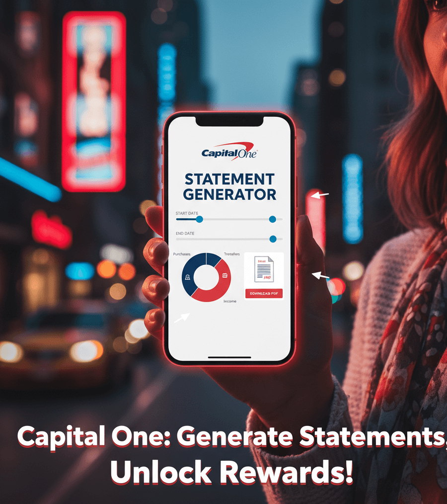 Capital One Bank Statement Generator