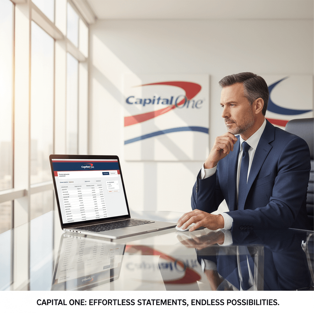 Capital One Bank Statement Template