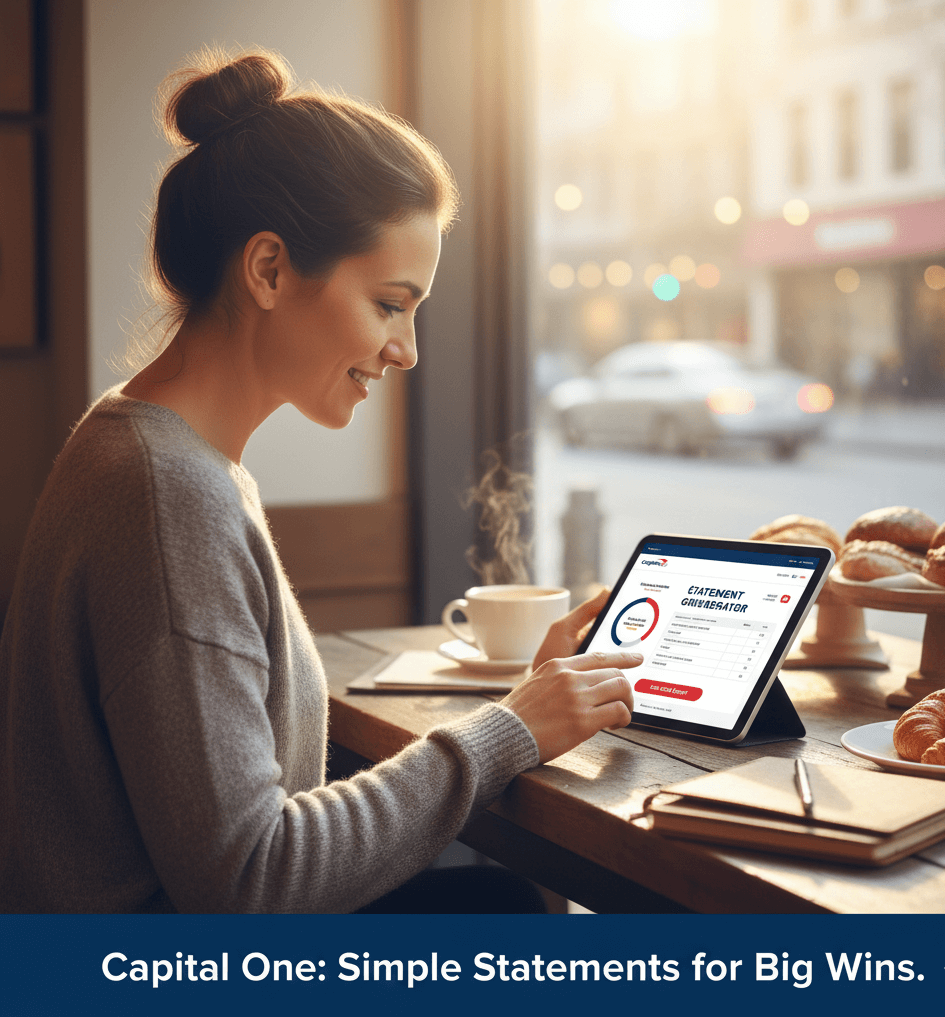 Capital One Bank Statement pdf free download