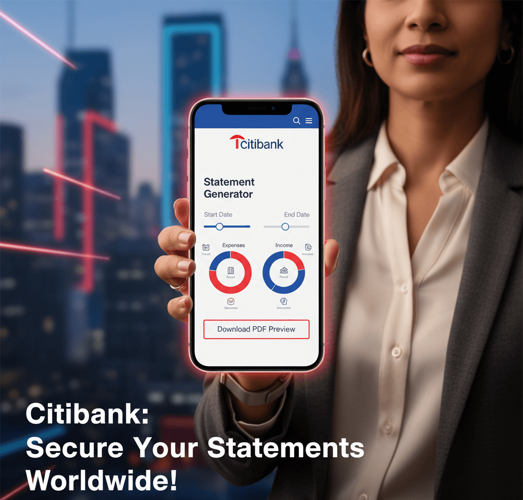 Citibank Bank Statement Generator