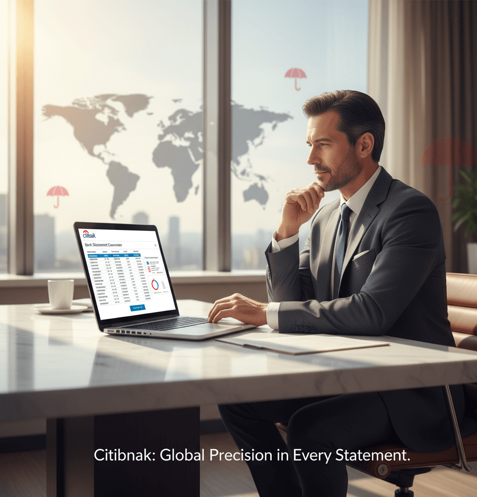 Citibank bank statement generator online