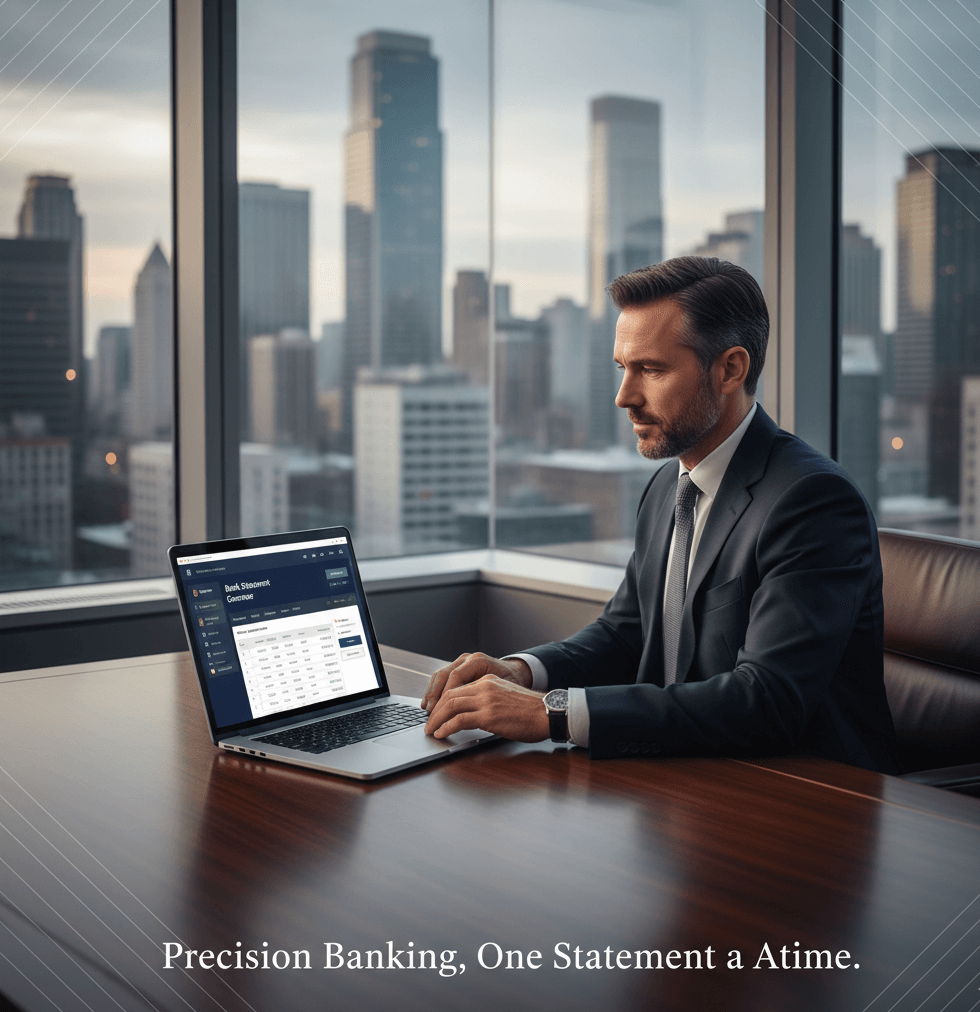 Easy bank statement generator