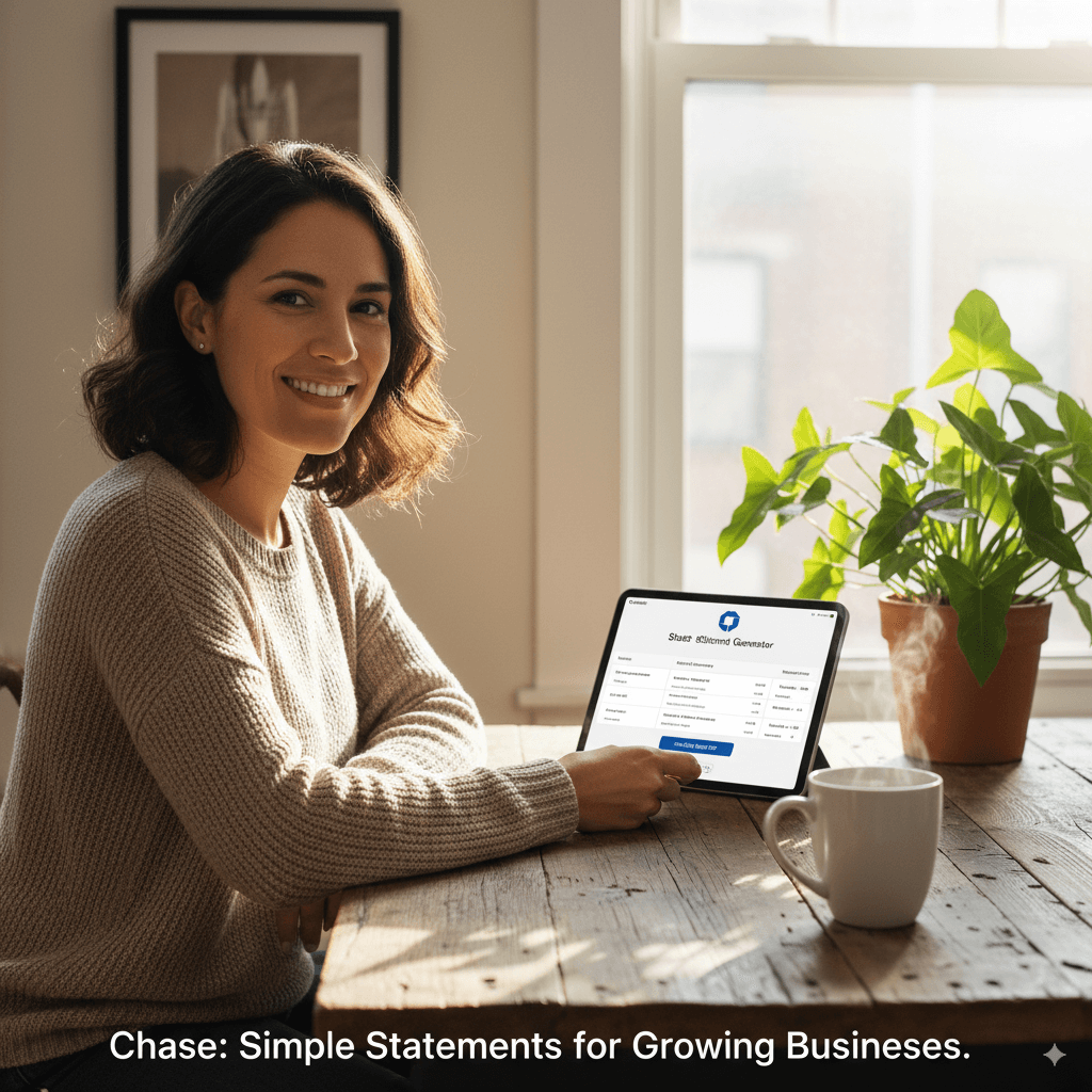 Edit Chase bank statement PDF