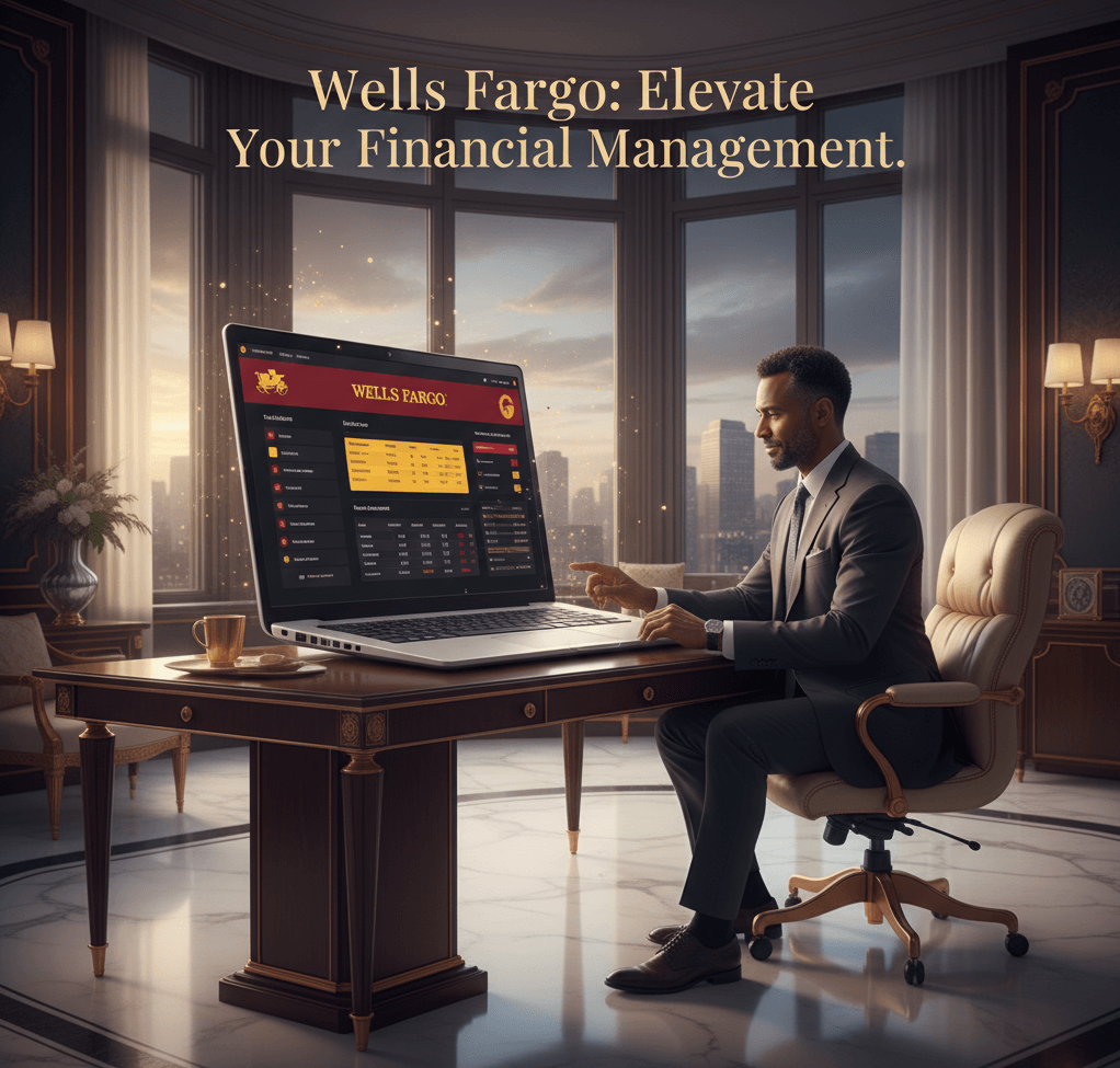 Wells Fargo bank statement generator with account number
