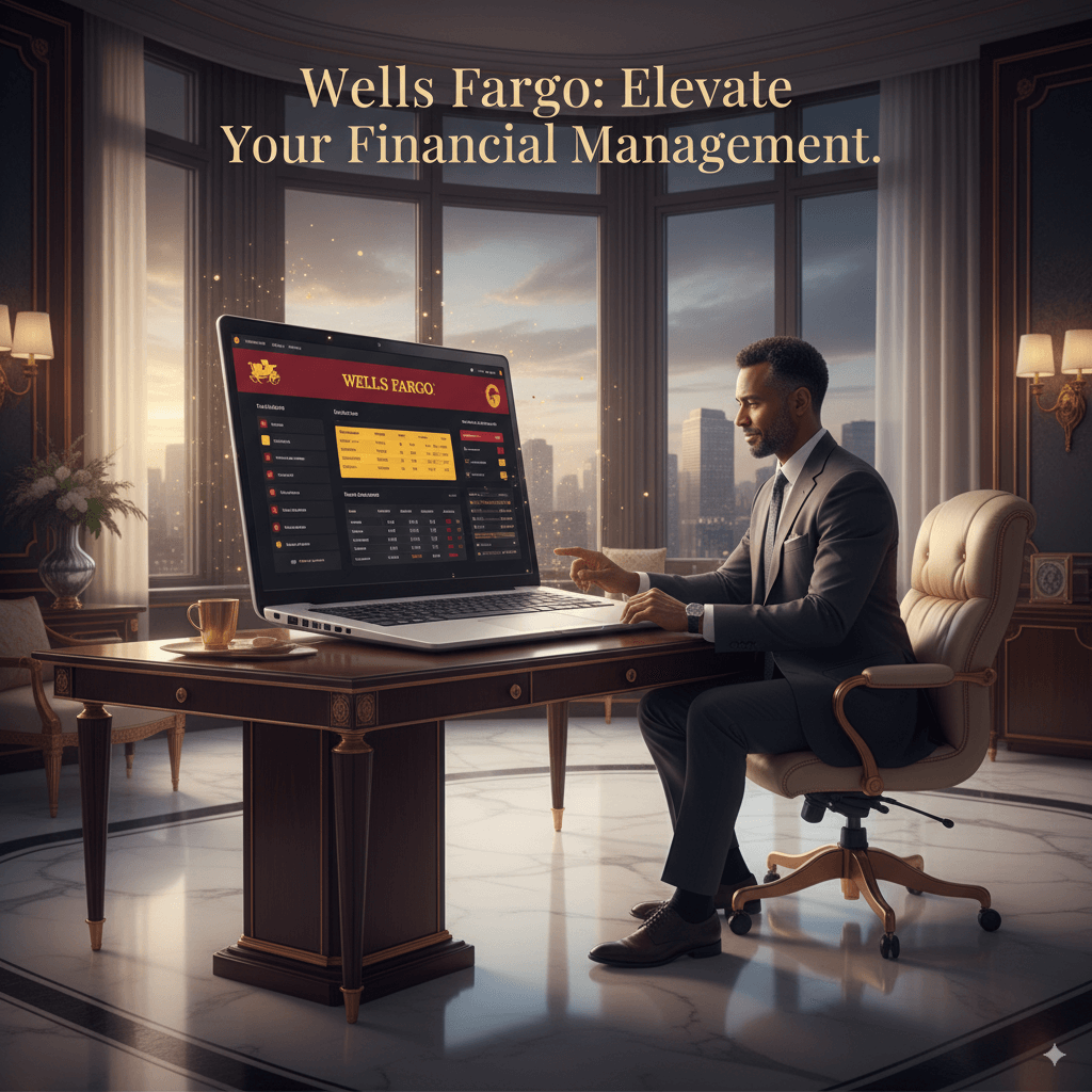 Wells Fargo bank statement generator with account number
