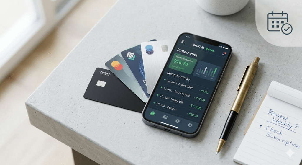 how often should you check bank statement