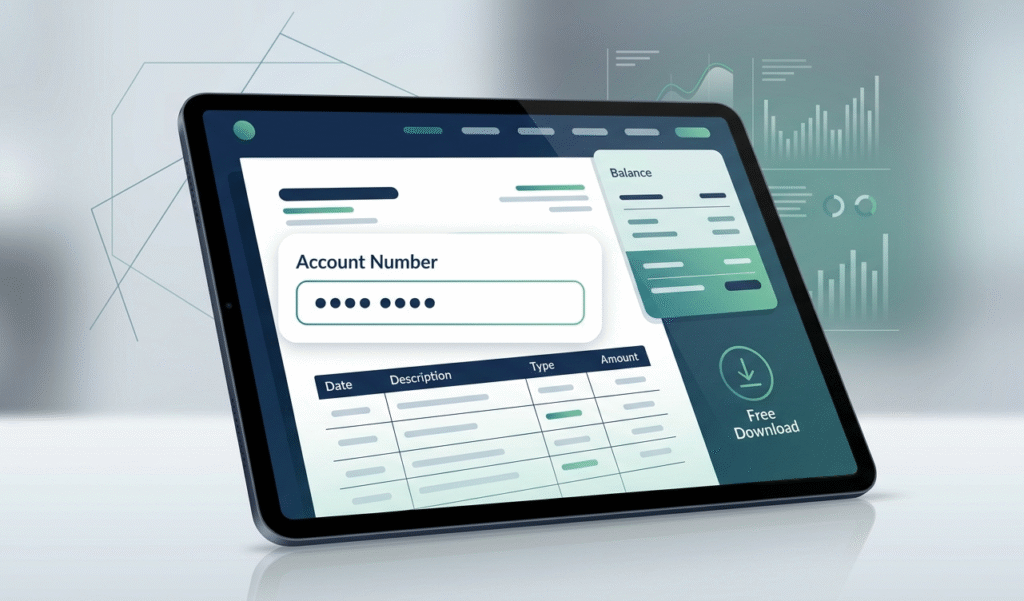 free bank statement generator with account number