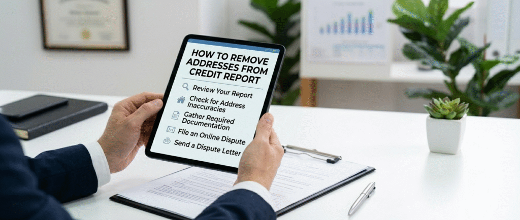 how to remove address from credit report