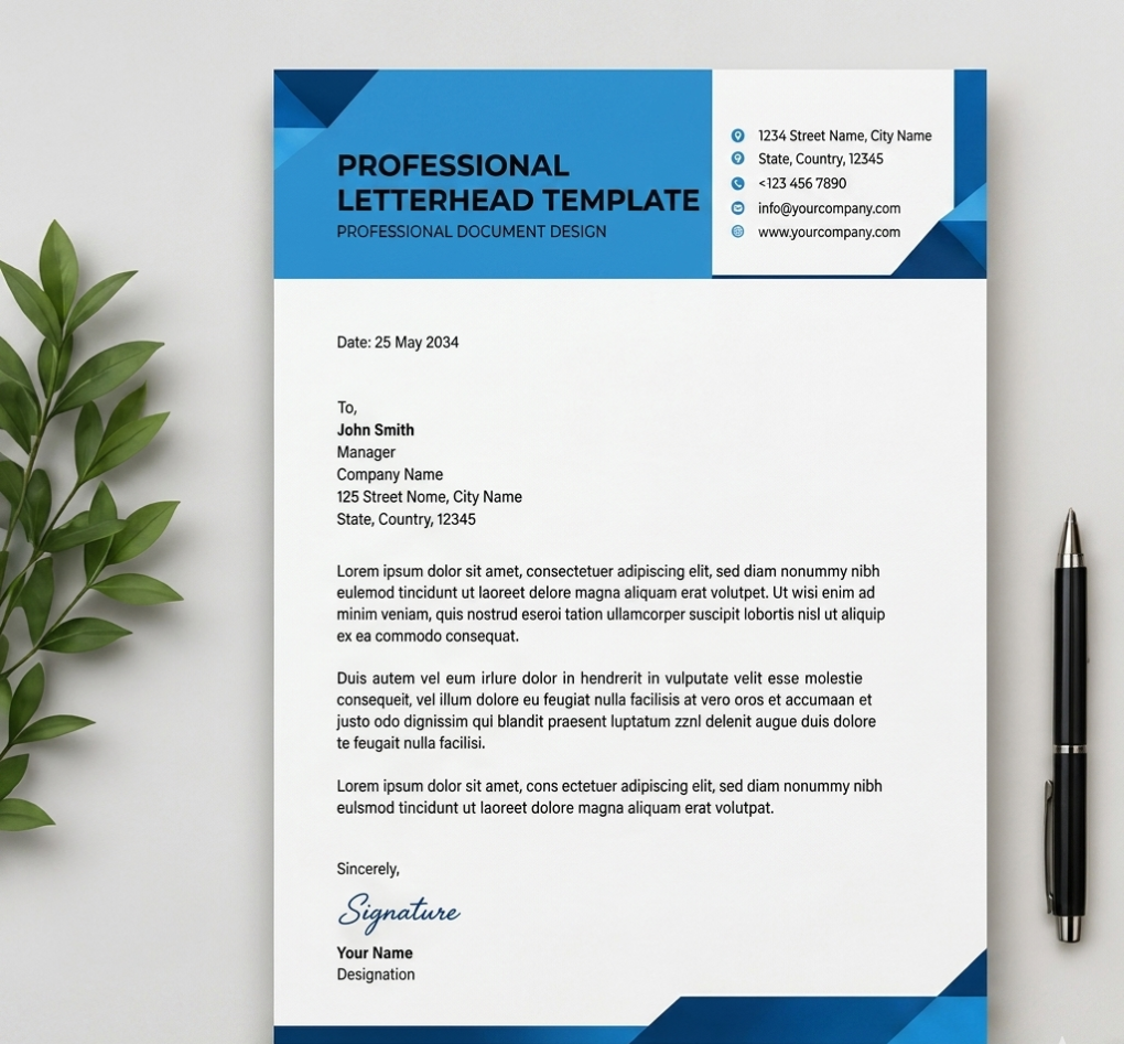 letterhead professional