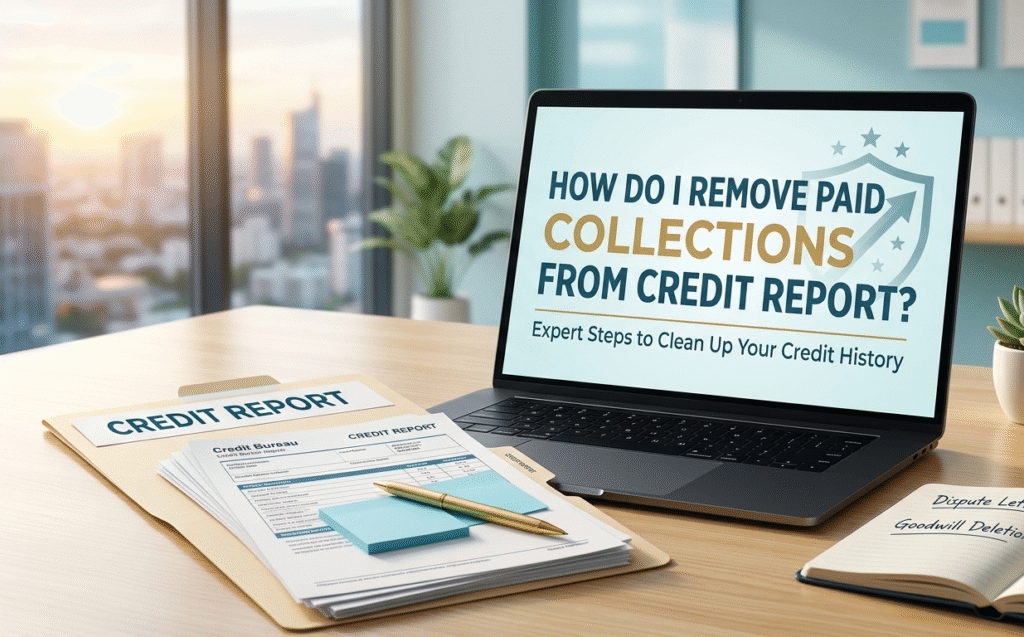 how do i remove paid collections from credit report